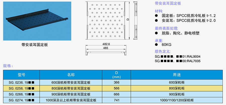 带安装耳固定板